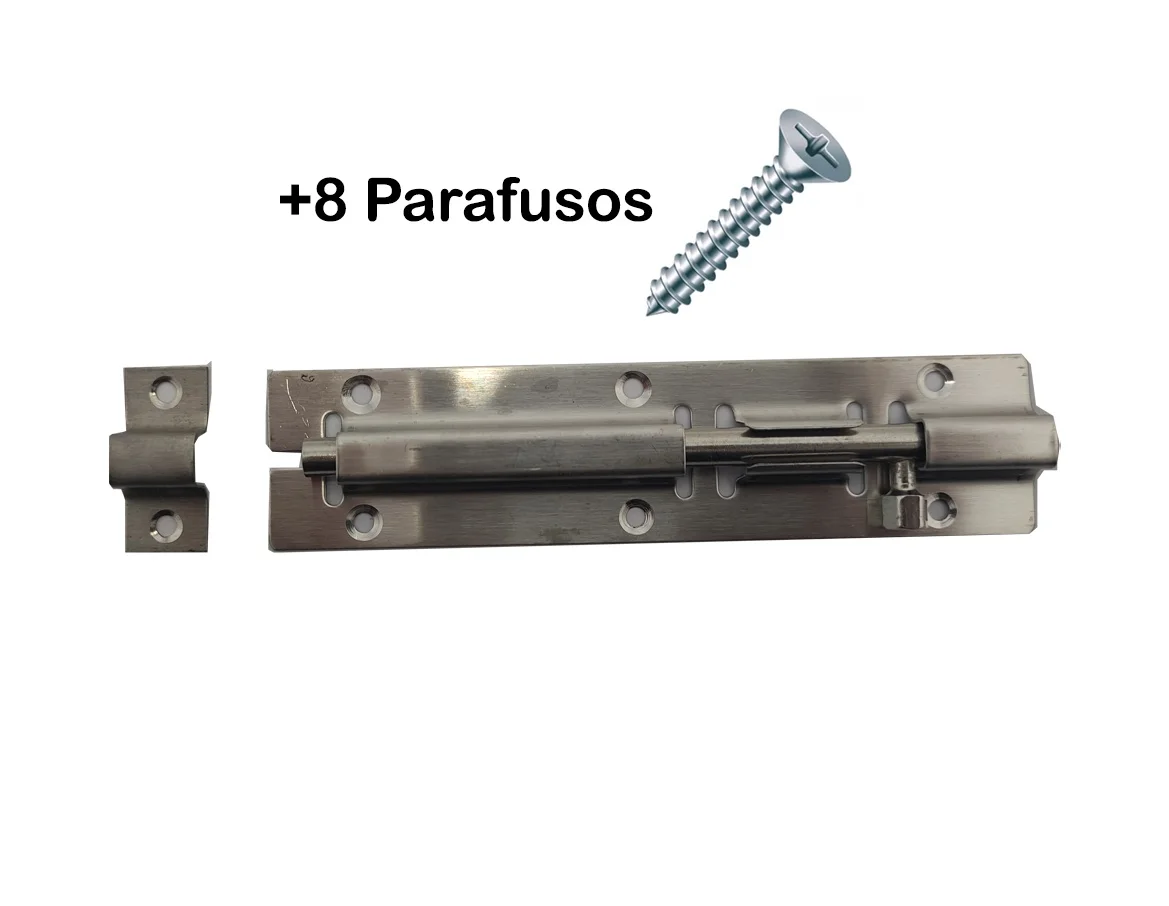 

Door Latch Bolt 15 cm. 1 unit + 8 screws