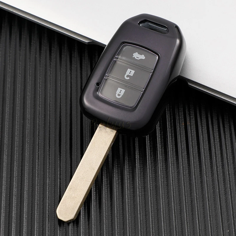 

TPU Transparent Car Key Cover Case for Honda Civic Accord Fit CRV Jazz HRV Vezel L406 Key Protective Chain Auto Accessories
