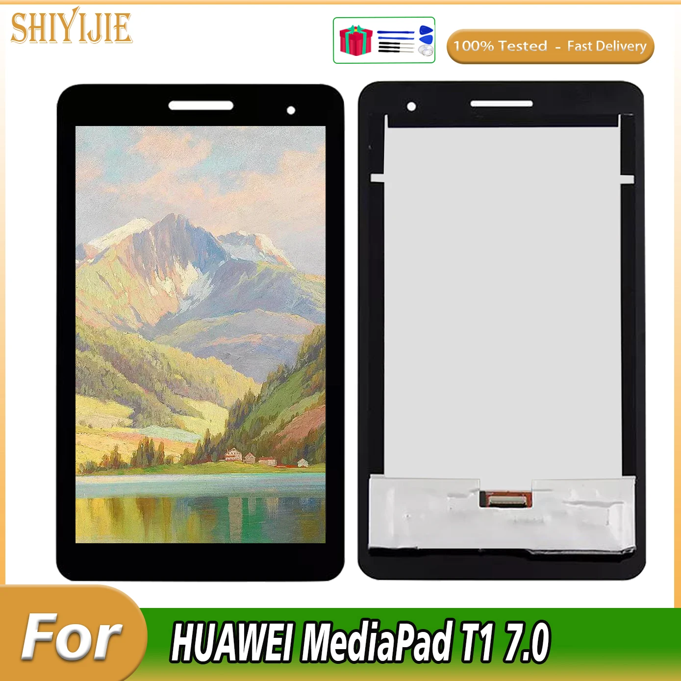 

New 7" For HUAWEI MediaPad T1 7.0 701 701U 701UA T1-701 T1-701UA T1-701U LCD Display Touch Screen Digitizer Assembly Free Tools