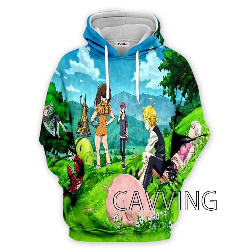 

Новая модная мужская толстовка с длинным рукавом и 3D-принтом «Семь смертных грехов»