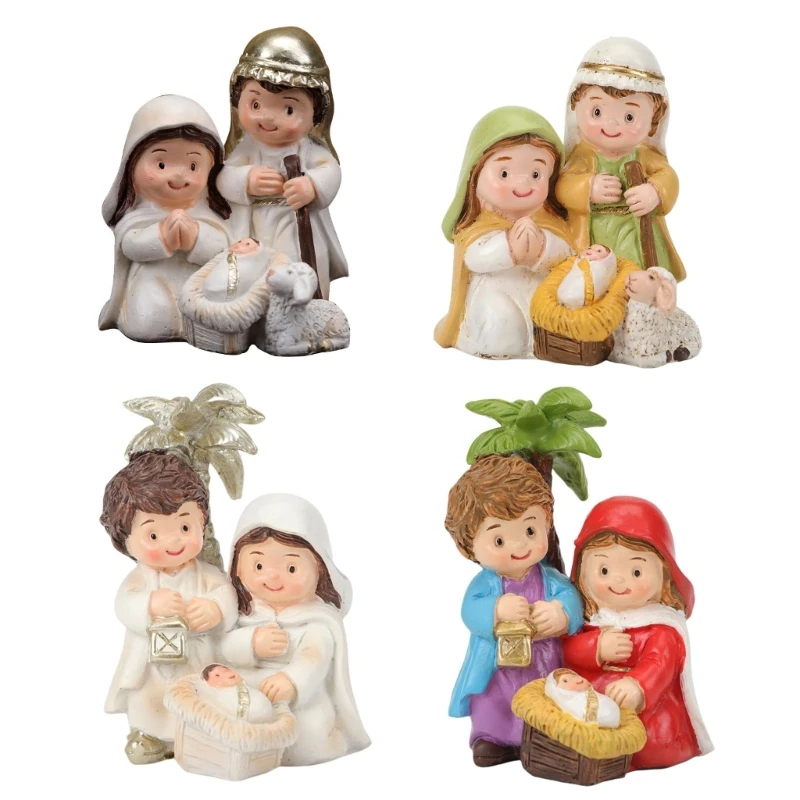 Художественная рождественская фигурка католические фигурки из смолы улучшающие