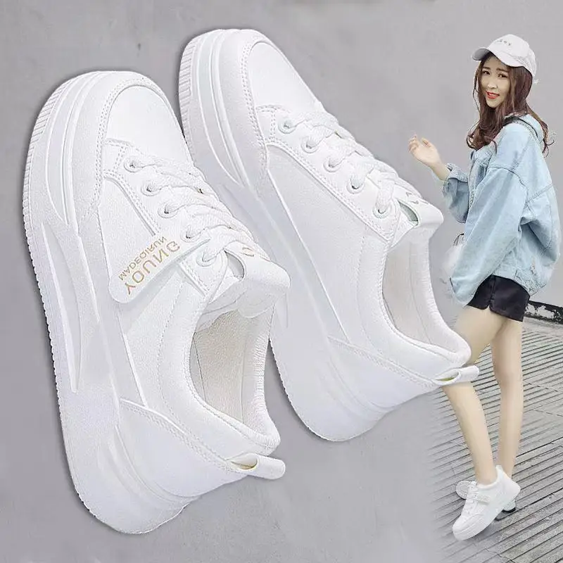 

Small White Shoes 2023 New Women's Shoes Thick soles Spring and Autumn Sports Thin Versatile Casual Shoes Popular Shoes