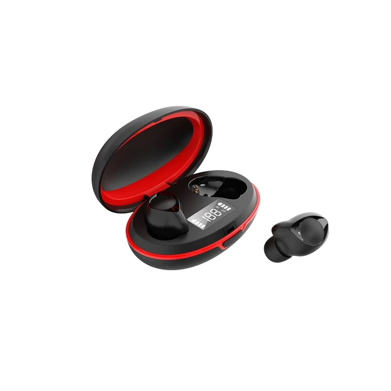 

Новинка, Беспроводная Bluetooth-гарнитура TWS, Беспроводная зарядка bin H6, интеллектуальное сенсорное управление, компактный и модный дизайн, цифр...