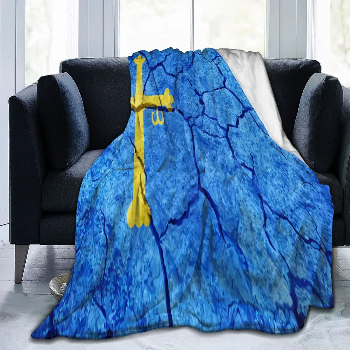 

Asturias Cross Throw Blanket Blanket Personalized Portable Nice Gift AntiPilling