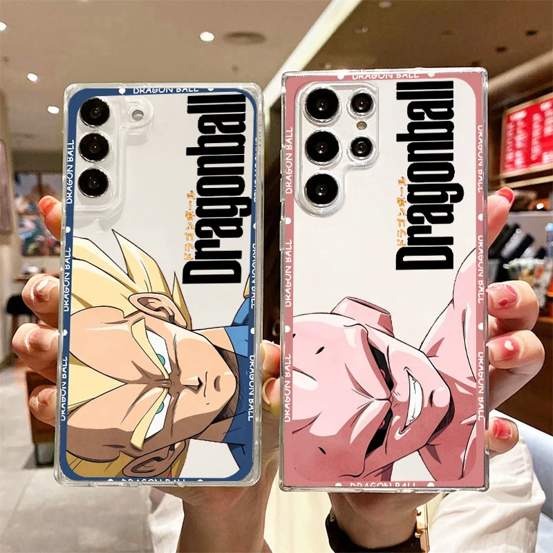 D-Dragon Ball Goku Cool For Samsung S24 S23 S22 S21 S20 FE S10 S9 S8 Plus Ultra Pro Lite 5G Прозрачный чехол для телефона