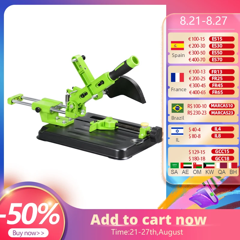 Angle Grinder Stand Angle Grinder Holder Woodworking Tool DIY Cut Stand Grinder Support Dremel Power Tools Accessories