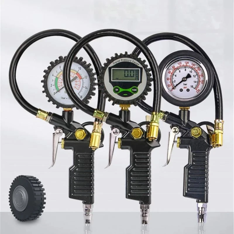 

Digital Vehicle Tester Inflation Monitoring Auto Tire Pressure Gauge Pressure Gun Car Air Pressure Compressor Inflator Gauge