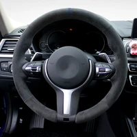 alcantara steering wheel cover for bmw m sport f30 f31 f34 f10 f11 f07 f45 f46 f22 f23 m235i m240i steering cover for bmw