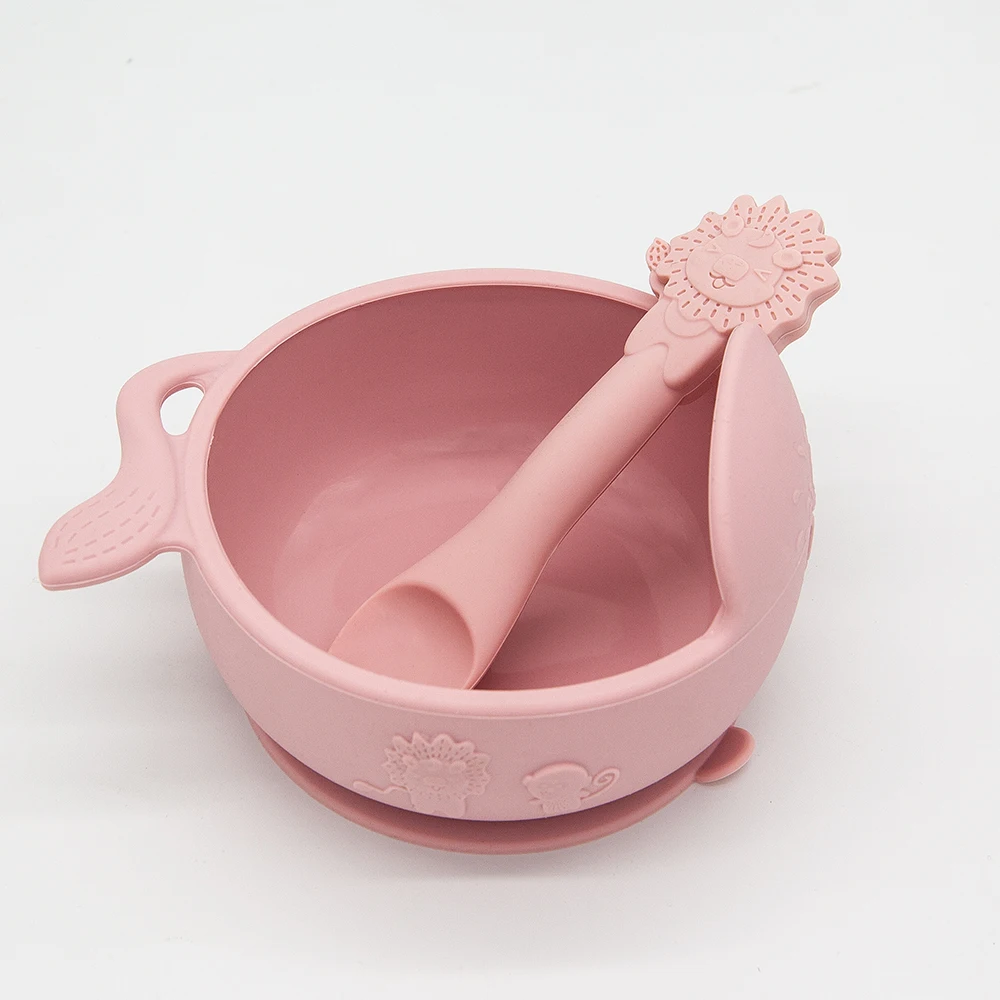 

1Pc Silicone Baby Feeding Bowl Tableware Children'S Dishes Non-Slip Crockery BPA Free Silicone Dishes For Baby Bowl Baby Plate