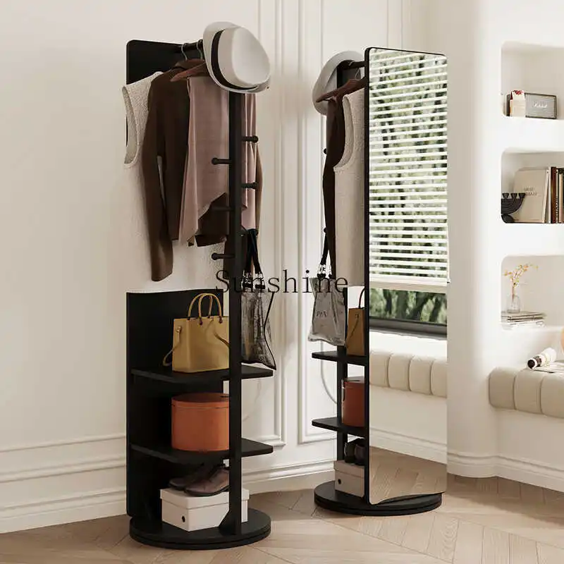 Вращающееся зеркало в полный рост во французском стиле ретро и вешалка