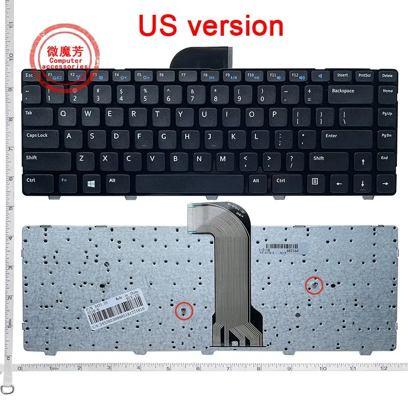 Сменная клавиатура для ноутбука DELL Inspiron 14 3421 14R 5421 N5421 V3421 3421 2421 5421 5437 M431R