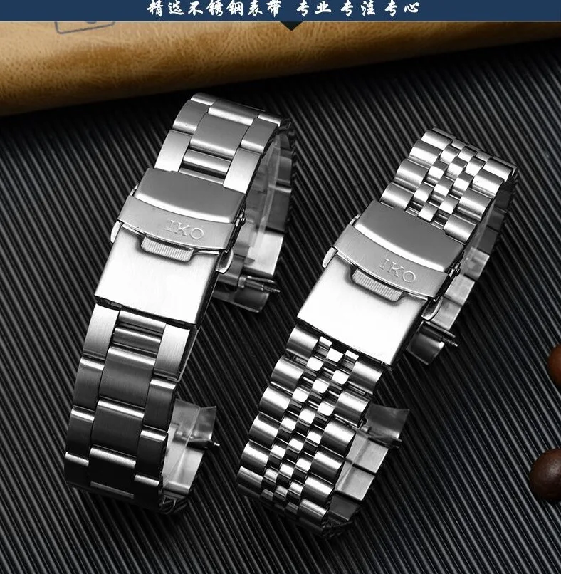 

Suitable For Seiko Skx007 009 Steel Belt Stainless Steel Strap Five-Bead Diving Steel Watch Bracelet 20 22mm Accessories