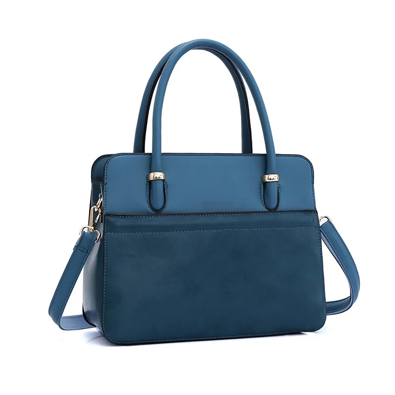 

PU Simple fashion female bag pure color European and American handbag single shoulder bag large capacity