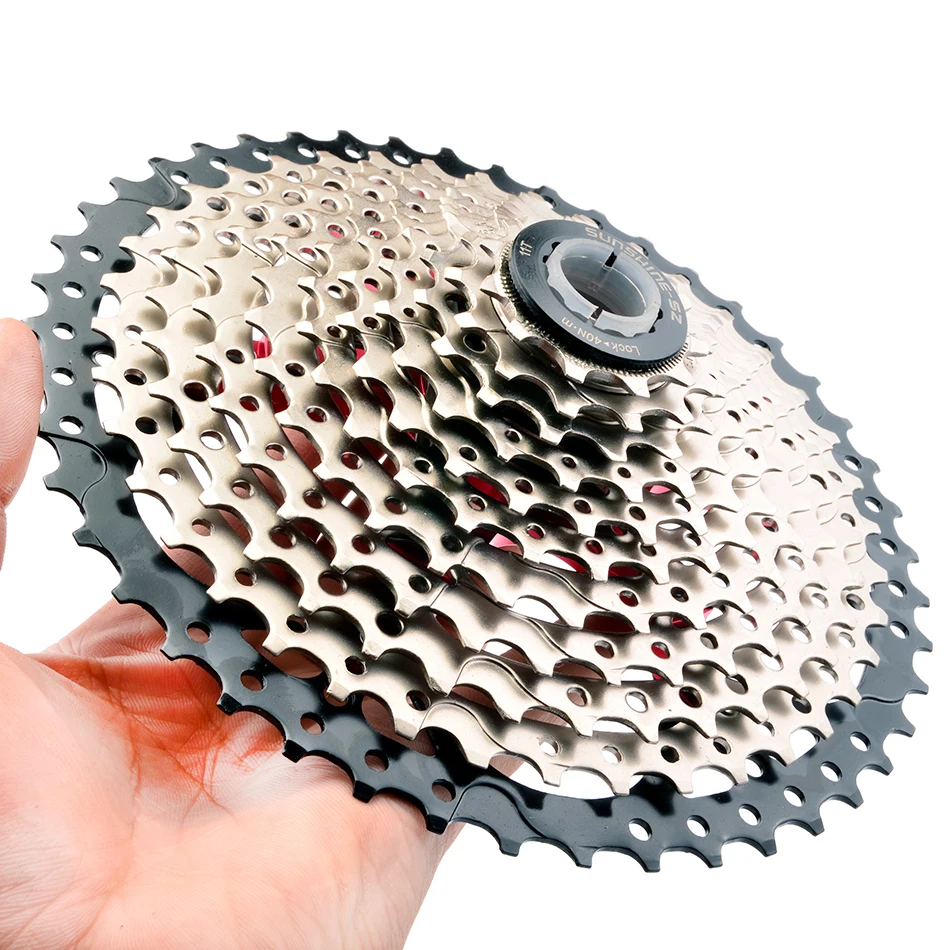 SUNSHINE Mountain Bicycle Freewheel Bicycle Sprocket  MTB Cassette 8/9/10/11/12 Speed 32/36/40/42/46/50/52T For Shimano/SRAM