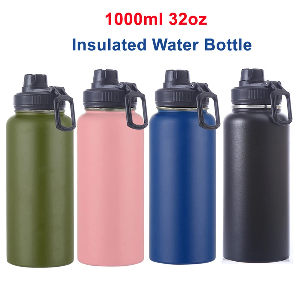 1 Litre Stainless Steel Double Wall Vacuum Wide Mouth Hydroe