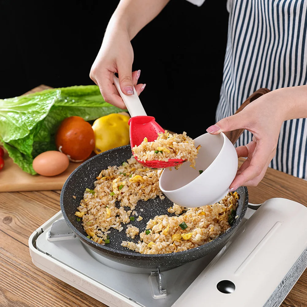 

Multifunctional Cooking Kitchen Spoon Potato Garlic Press Colander Innovative Tool Heat-resistant Hanging Hole Kitchen Accessory