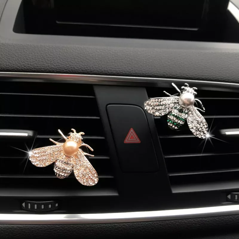 

Angel & Bee Car Accessories Air outlet clip Rhinestone Diamond Perfume clip Air outlet clip Air freshener accessories