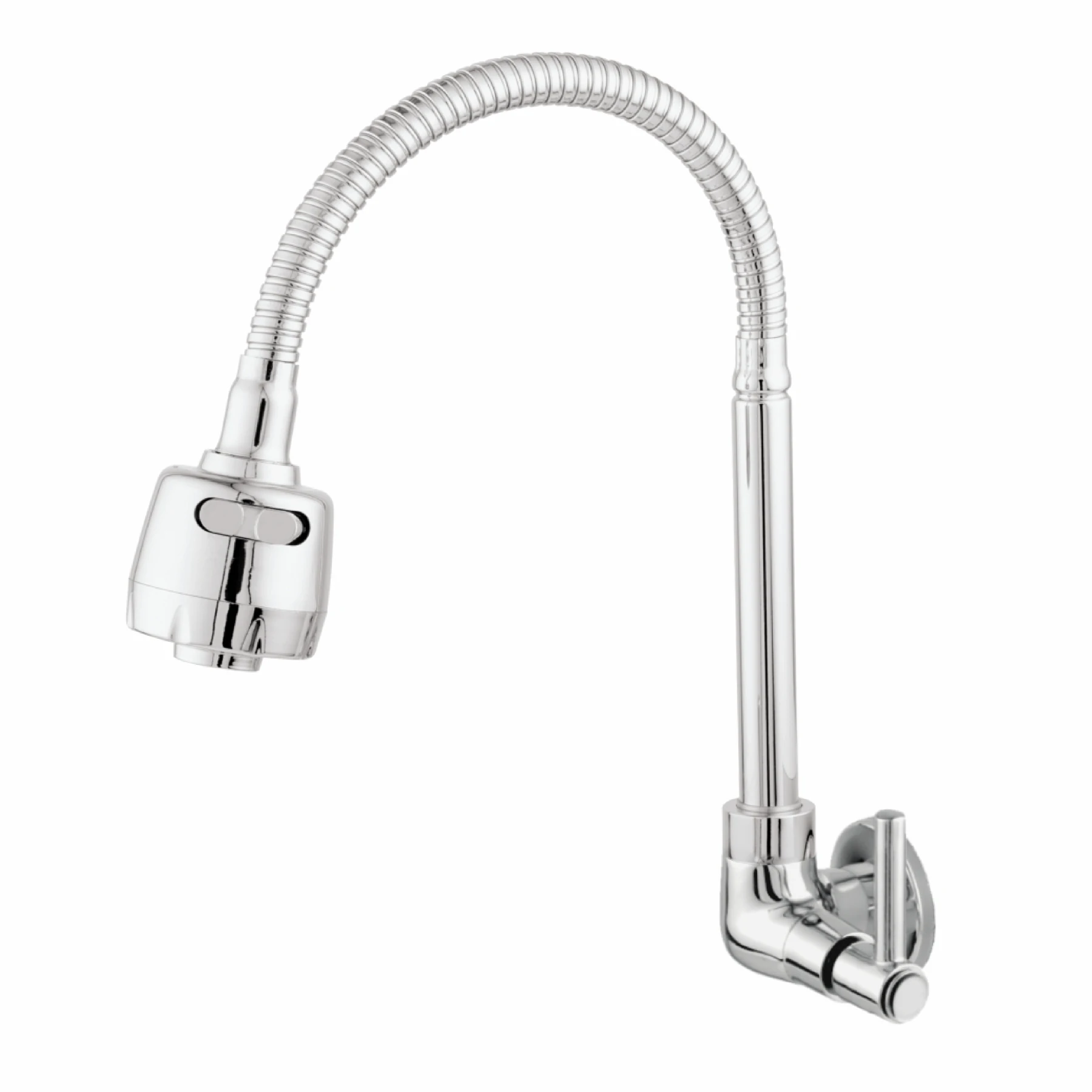 

Chrome Flexible Wall Kitchen Sink Faucet