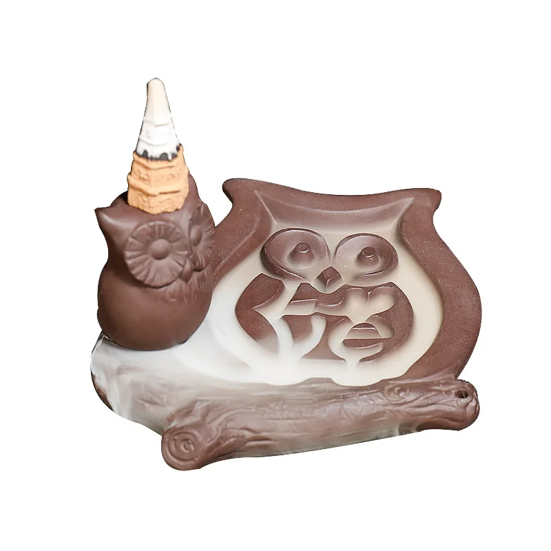 

Retro Smoker Decoration for Home Decor Indoor Incense Burner Calm Down Waterfall Incense Burners With Reflux Decorative Ornament
