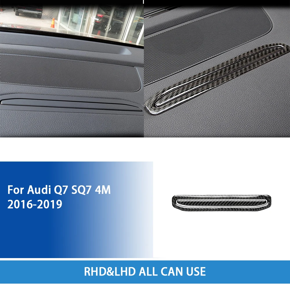 

Автомобильные аксессуары, автомобильная внутренняя навигационная коробка из углеродного волокна, наклейка, украшение для Audi Q7 SQ7 4M 2016 2017 2018 2019