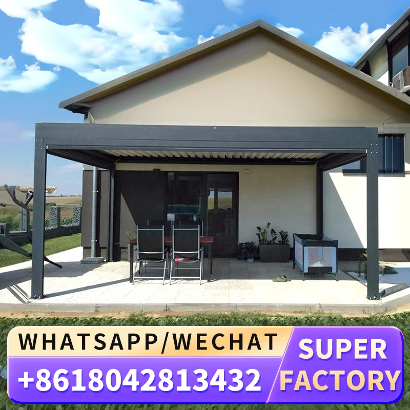 3x3 3x4 4x4 6x4 м от производителя современная уличная биоклиматическая беседка