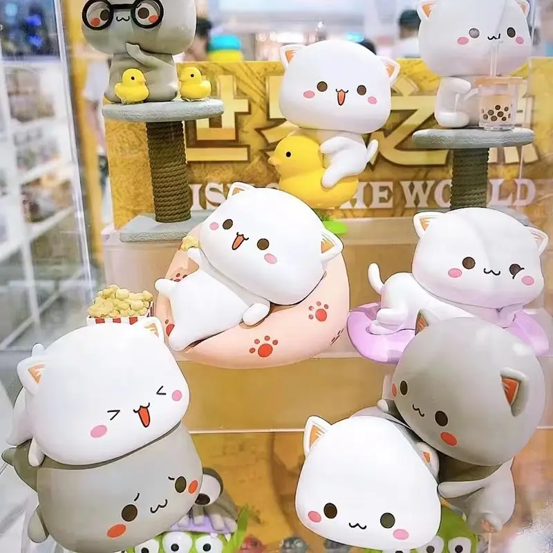 

Kawaii Mitao Cat 2 Season Lucky Cat Cheap Cute Cat Blind Box Toys Surprise Figure Cartoon Doll Model Home Birthday Gifts