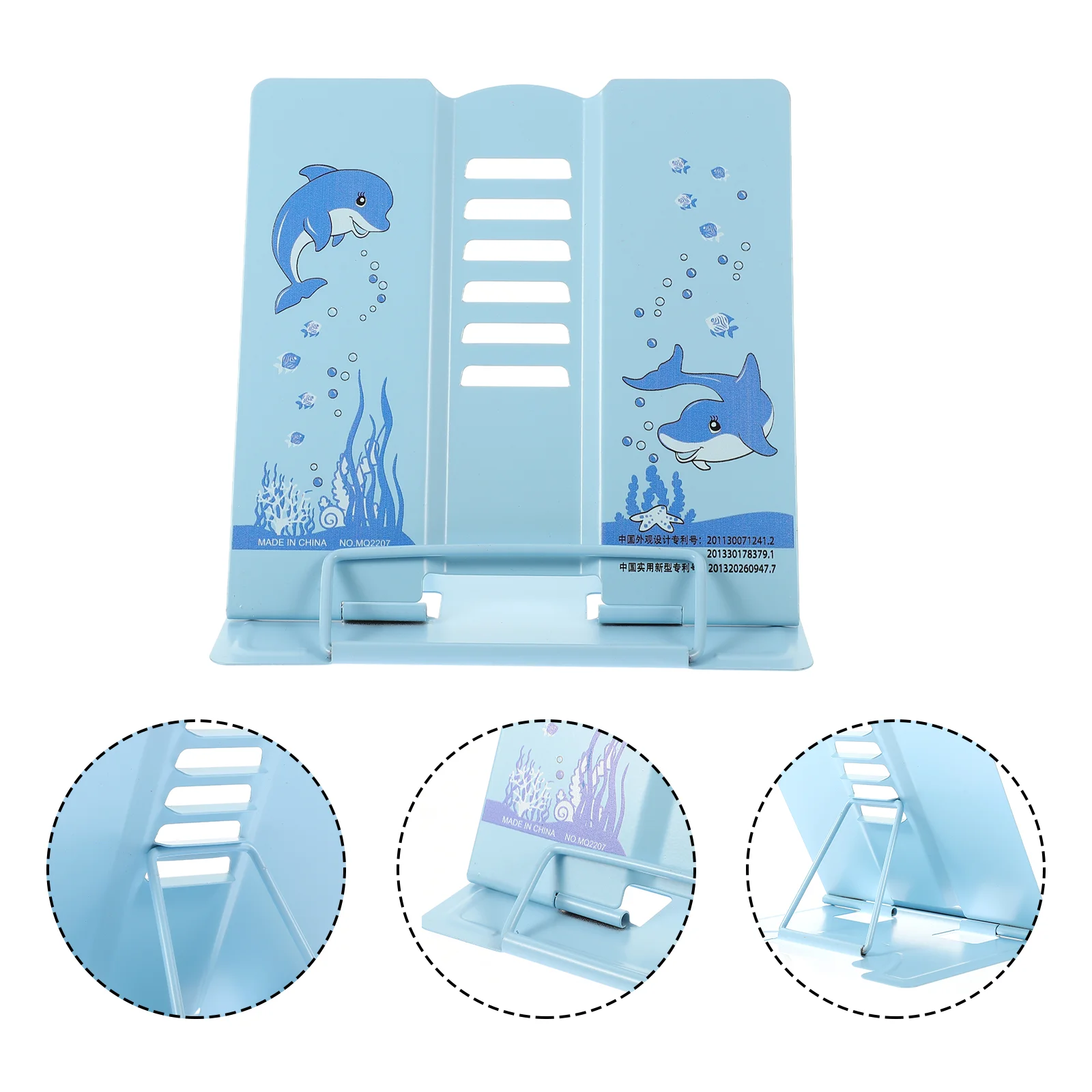 

Reading Rack Kids Board Book Holder Learning Desktop Bookcase Student Stand Portable Bookshelf Laptop Support Home Metal