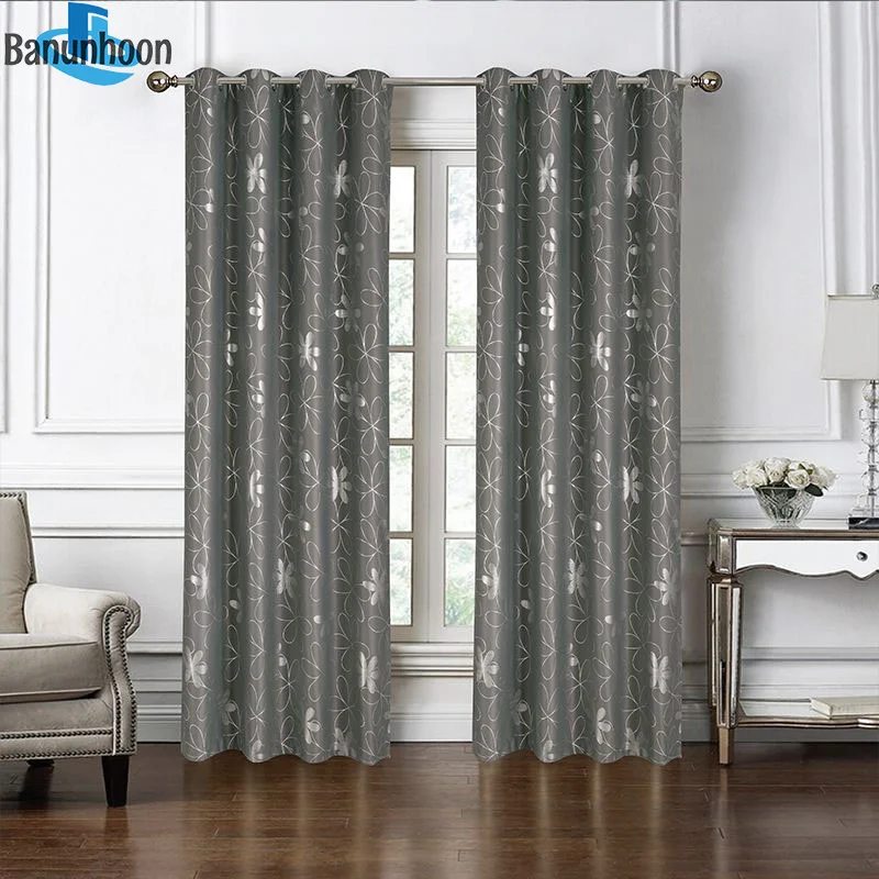 Темно-серые блестящие серебряные Звездные узоры светонепроницаемые занавески s