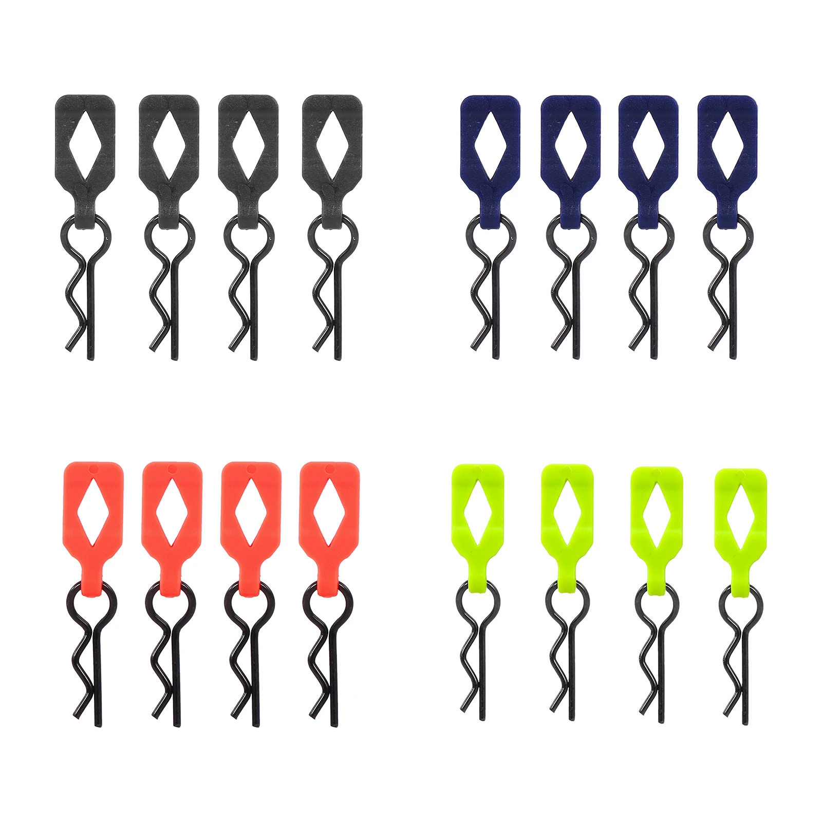 

4Pcs AluminumRC Cars Housing Latch for 1/10 1/12 RC Car Parts Fixed Pins R Buckles Shell Body Clips Accessories