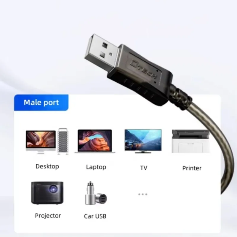 Фото DTECH DT-5042 (2-й) USB2.0 «папа» — «мама» USB, удлинительный кабель на большие расстояния длиной 25 м №3