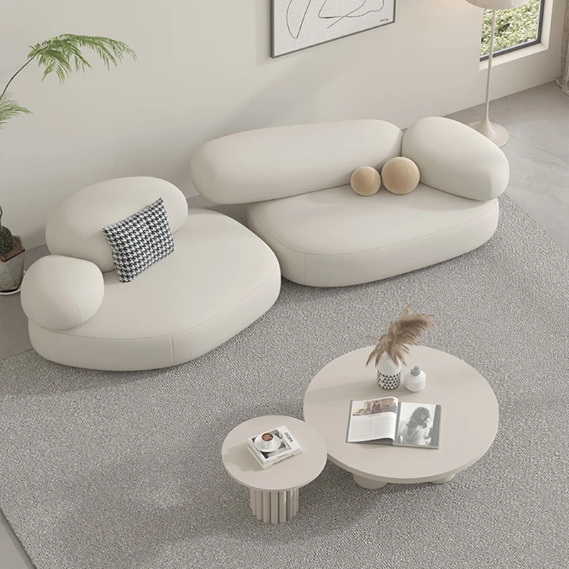 

Floor Cloud Sectional Couch Nordic Living Room Bubble Recliner Sofa Luxury Lounge White Fauteuil Salon Replica Furniture Mzy