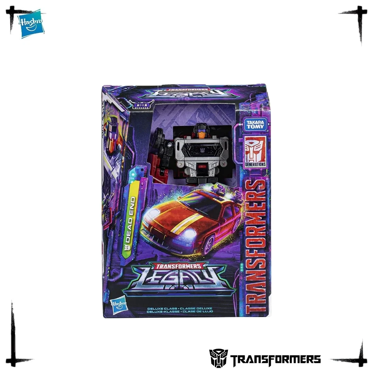 Фото Фигурка робота-трансформера Hasbro Transformers Legacy Deluxe Class Stunticons Dead End Menasor Combiner Sports Car №1