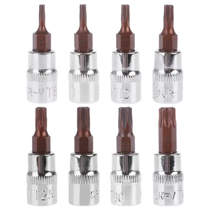 

Torx Bit Socket 1/4" Vanadium Screwdriver Tightening Nut