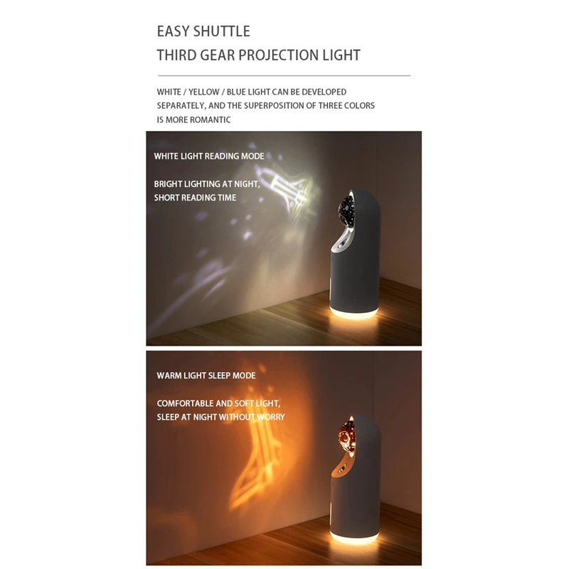 Беспроводной увлажнитель воздуха с проектором 300 мл USB |