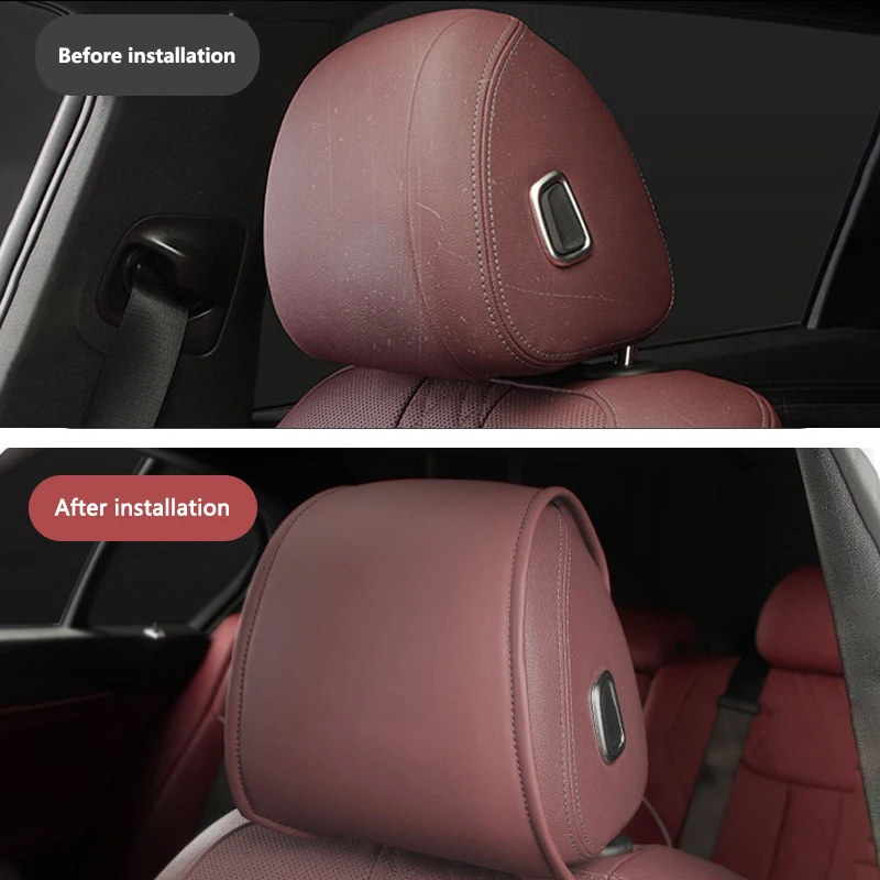 2 шт. кожаный защитный чехол для подголовника автомобильного сиденья Honda Accord Civic Fit