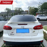 for ford focus sedan 4 doors 2013 2014 2015 2016 2017 high quality abs plastic material rear trunk cover spoiler car styling