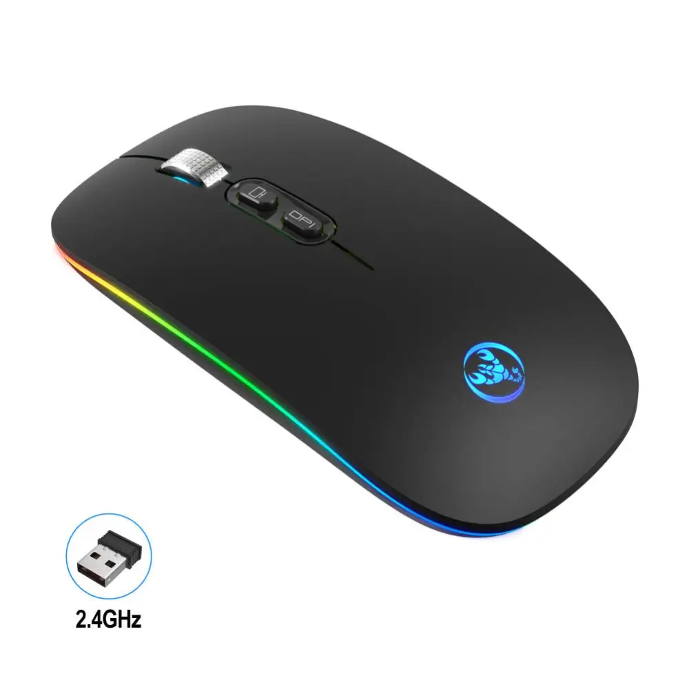 

2.4G Wireless Mouse RGB Rechargeable Mice Wireless Computer Mause LED Backlit Ergonomic Gaming Mouse Optical Mice for Laptop PC