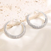 silver plate ring earrings shine outstanding jewelry high grade alloy jewelry accessories for woman