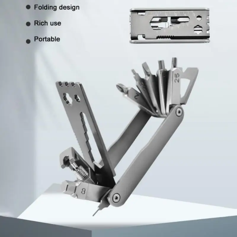 

Набор инструментов для обслуживания MTB, велосипедный многофункциональный инструмент, отвертка, гаечный ключ, открывалка для пивных бутылок...