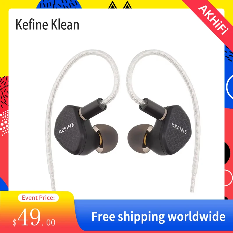 Kefine Klean Динамический драйвер с диафрагмой DLC 10 мм Наушники-вкладыши Hi-Fi IEMs