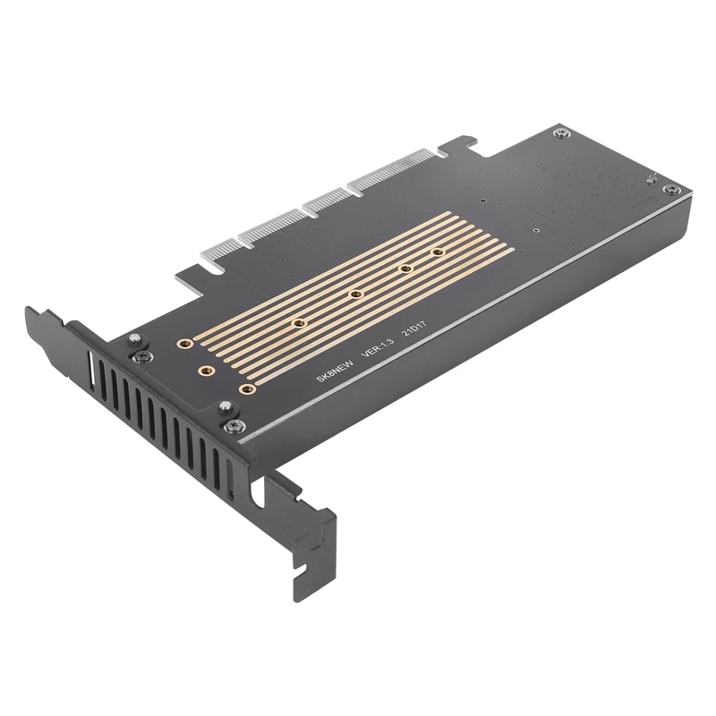 M.2 X16 To 4X NVME PCIE3.0 GEN3 RAID Card PCI-E VROC Adapter M.3 Built-In Turbo Fan For