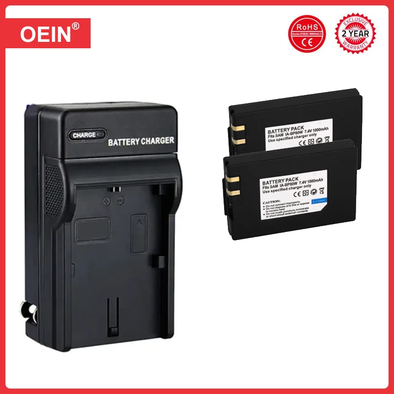 Фото 4 шт. 1000 мАч IA-BP80W IABP80W BP80W аккумулятор для камеры SAMSUNG SC-D381 SC-D383 SC-D385 SC-DX103 SC-DX205 VP-DX100i VP-DX105i №3