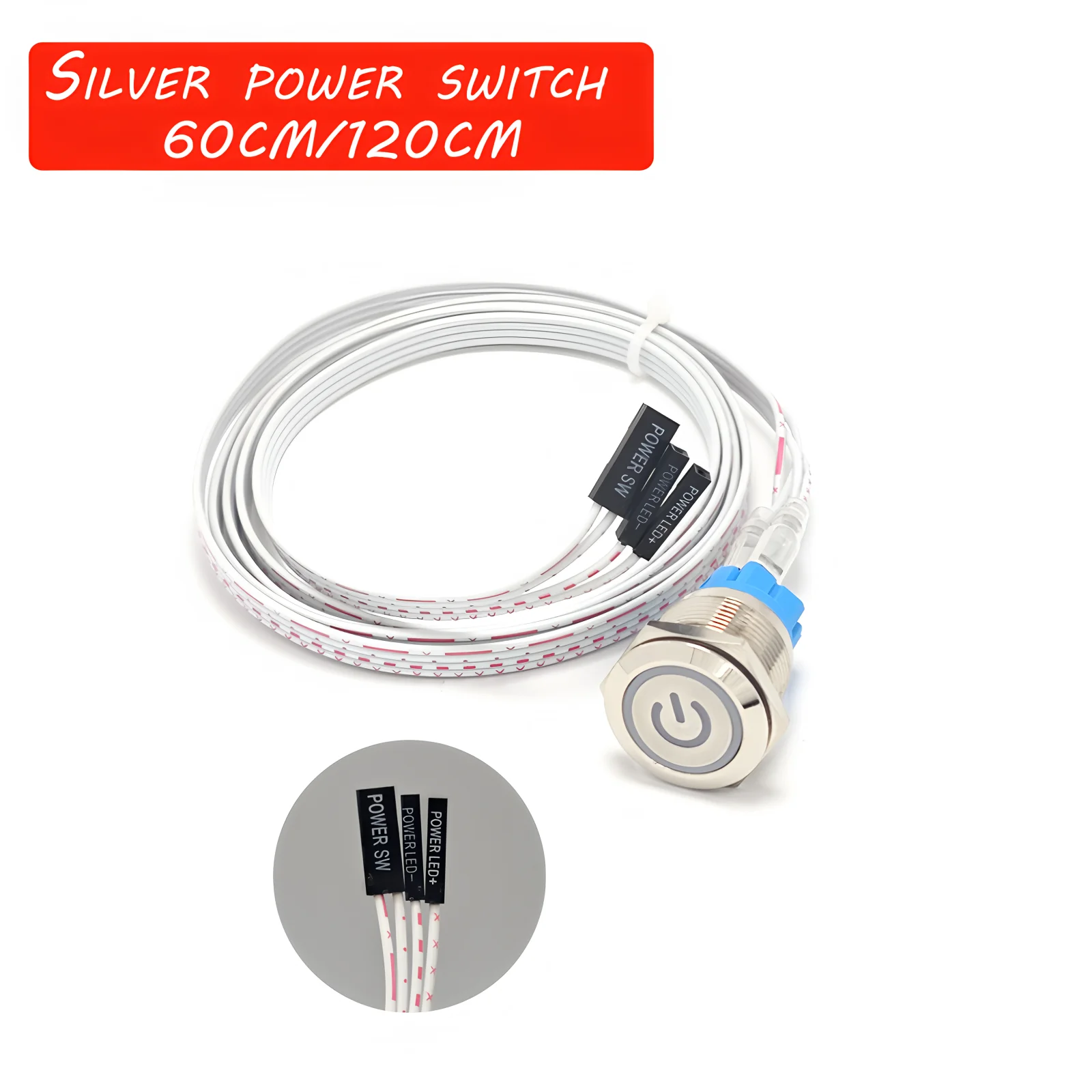 

Металлический выключатель питания для ПК 16/19/22 мм