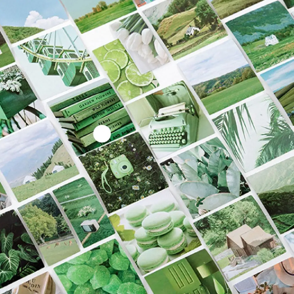 

Green Forest Journal Label Decorative Sticker Forest Stationery Sticker School Supplies DIY Diary Album Decoration