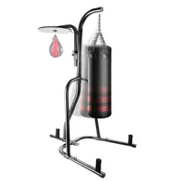 Free Standing Heavy Boxing Punching Bag Adjustable Boxing Stand w/ 3 Plate Pegs