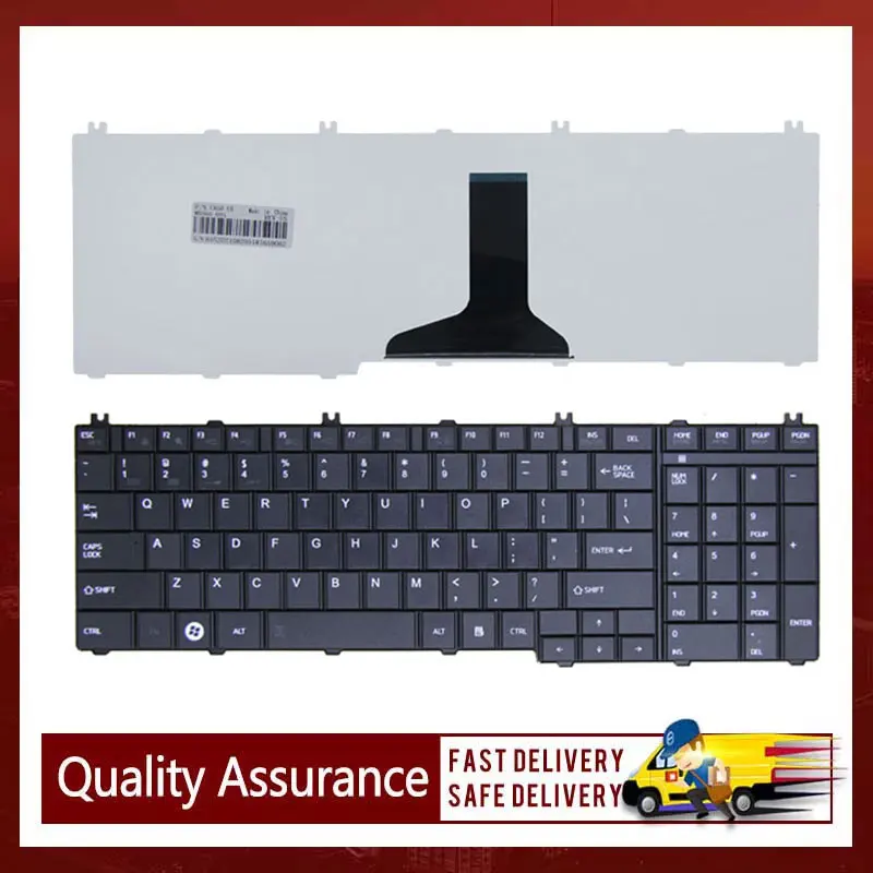 Новая клавиатура для ноутбука Toshiba C650D C650 C660 C655 L650 L650D L655 L670 L660 L675 L750 L750D L755D L760, черный ноутбук США