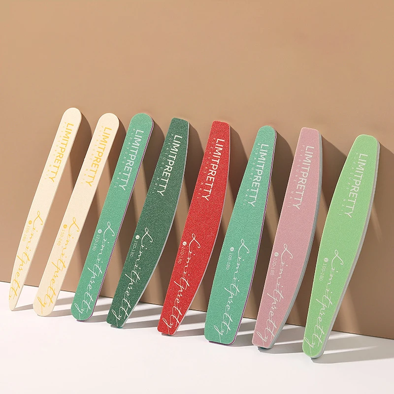

1PC Professional Nail File Sandpaper Strong Thick Nail Files Buffer For Manicure Sanding Half Moon Lime Nail Tools