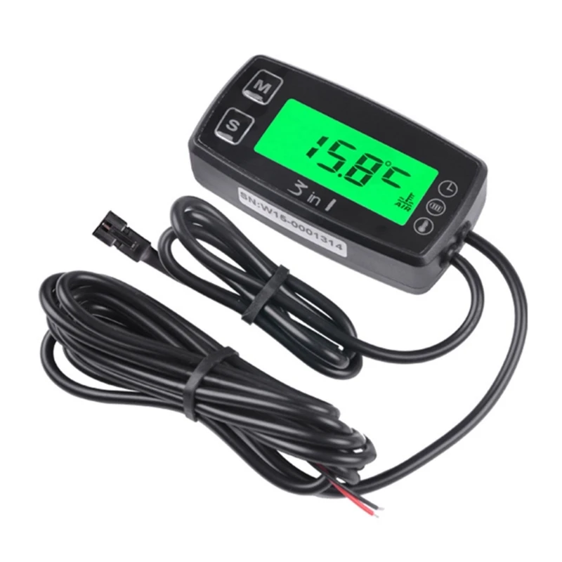 

Professional Digital Tach Hour Meter Temperature Gauge Voltage Indicator Clock