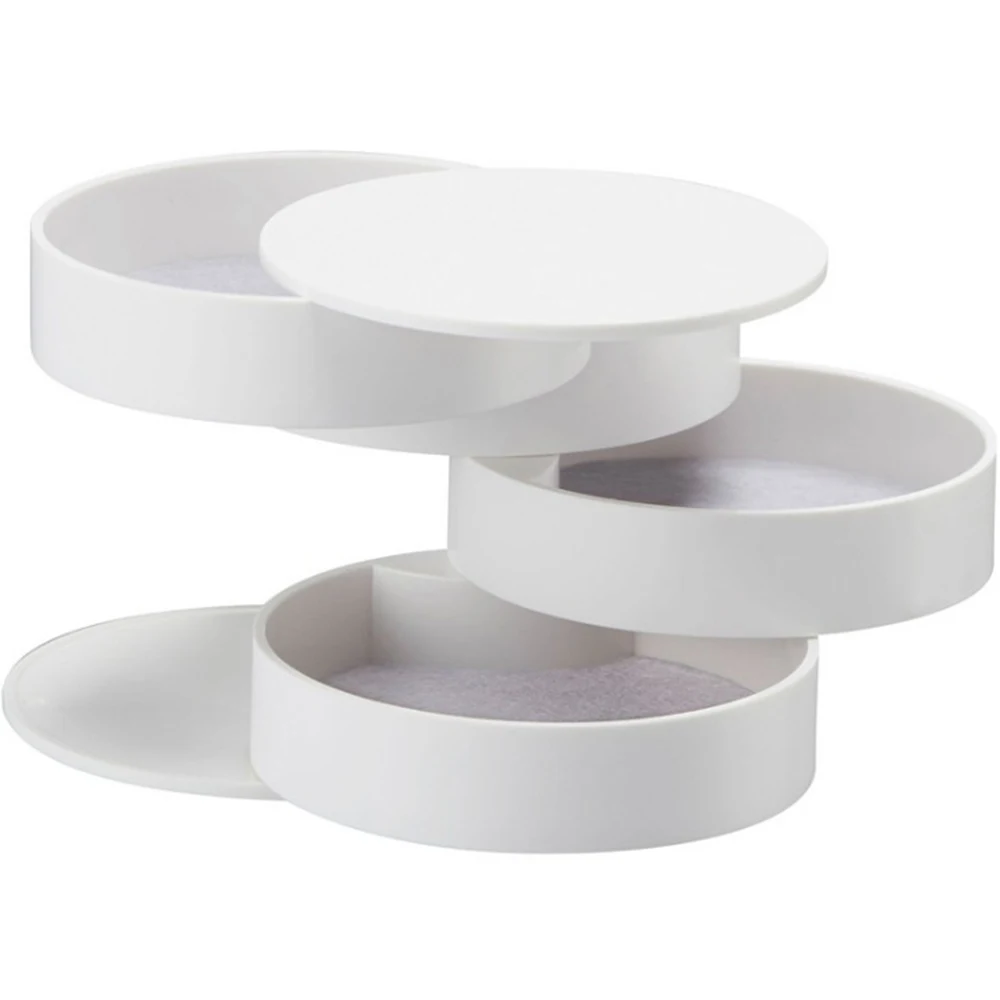 

Small Portable Jewelry Box Multi-Layer Rotating Creative Modern Simple Earrings Storage Box