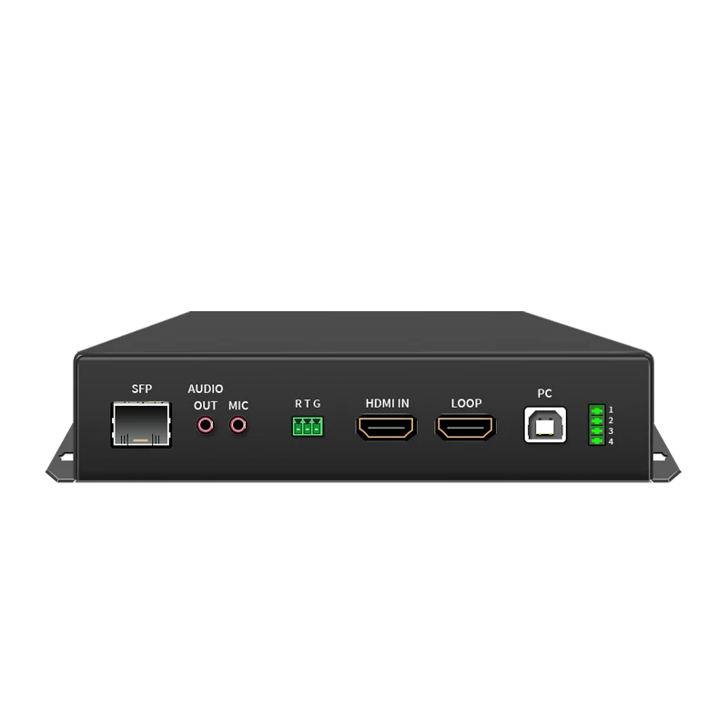Фото Комплект для передачи видео 4K60 по оптоволокну: KVM-удлинитель USB, поддержка аудио, ИК-канала и RS232 №2